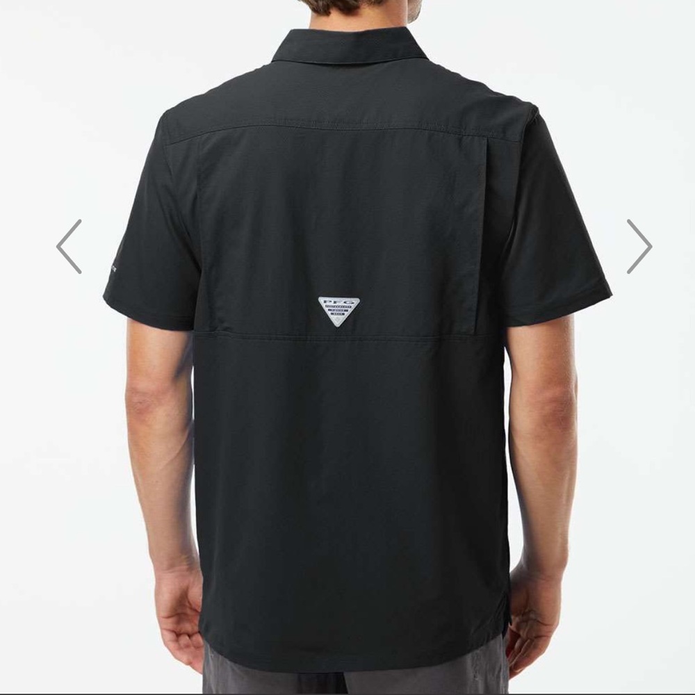 Columbia PFG Black Short Sleeve Shirt - Picture 7 of 8